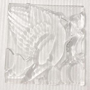 透明水晶工艺品浮雕雕花